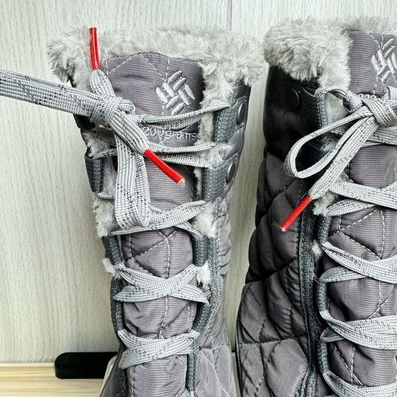 Columbia Minx Mid II Omni Heat Boot Size 6 Shale Gray Winter Boots Waterproof - Picture 4 of 16